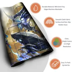 Yugioh Playmat With Card Zones Yugioh Mouse pad Playmat of Yugioh TCG 5761066961685 - Image 3