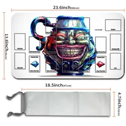 Yugioh Playmat With Card Zones Yugioh Mouse pad Playmat of Yugioh TCG - Image 3