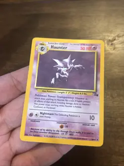 Pokemon TCG Haunter Fossil Unlimited Rare Holo Card 6/62 Vintage Foil Old School - Image 4