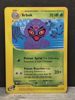 Arbok 35/165 Expedition Rare E-Reader WOTC 2002 Pokemon TCG Card - Image 1