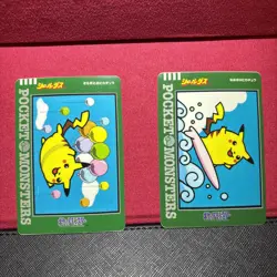 Pokemon Card Flying Pikachu Surfing Pikachu Bandai Sealdass 2 Set Japanese - Image 1