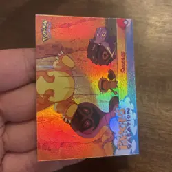 Pokemon TCG #55 Pikachus Vacation Topps The First Movie Card 1999 Rainbow Foil - Image 3