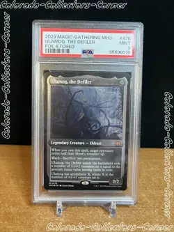 Magic the Gathering Modern Horizons 3 - Ulamog, the Defiler FOIL ETCHED PSA 9 - Image 1