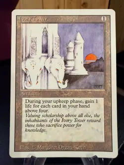 MTG Magic the Gathering Revised Edition Ivory Tower 212 - Image 1