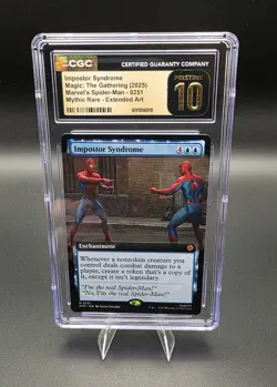 Magic MTG Impostor Syndrome (Extended) 0251 Spider-Man Non-Foil CGC Pristine 10 - Image 1