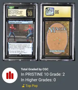 Magic MTG Impostor Syndrome (Extended) 0251 Spider-Man Non-Foil CGC Pristine 10 - Image 3