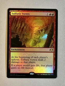 MTG Magic The Gathering - Sulfuric Vortex Dominaria Remastered FOIL NM - Image 1