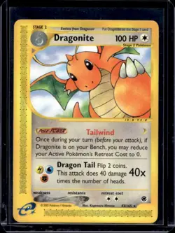 2002 Pokemon Expedition Set Dragonite #43/165 - Image 1