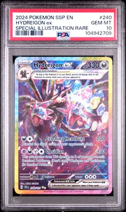 2024 POKEMON SSP EN-SURGING SPARKS SPECIAL ILLUSTRATION RARE HYDREIGON EX PSA 10 - Image 1