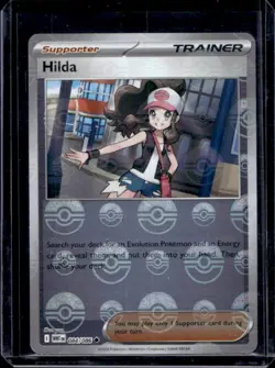 2025 Pokemon SV White Flare WHT EN Hilda Reverse Holo Poke Ball Uncommon 084/086 - Image 1