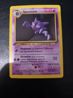 Spectrum Haunter 1st Edition Base Set French Pokemon TCG 29/102 Uncommon - Image 1