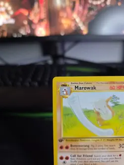 Pokemon Marowak TCG Jungle Card 39/64 Regular Uncommon 1st Edition LP - Image 2
