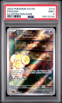 2023 POKEMON SVI EN-SCARLET & VIOLET ILLUSTRATION RARE #213 FIDOUGH PSA 9 - Image 1