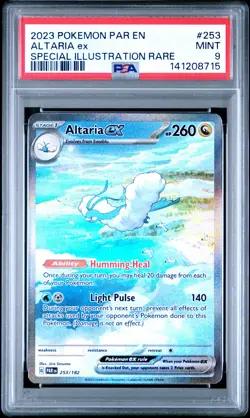 2023 POKEMON PAR EN-PARADOX RIFT SPECIAL ILLUSTRATION RARE #253 ALTARIA EX PSA 9 - Image 1