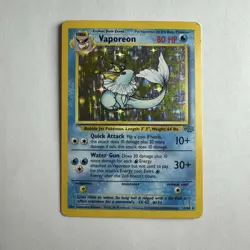 Pokemon TCG Vaporeon 12/64 Jungle Set Unlimited WOTC Holo Rare Lp/mp - Image 1