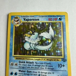 Pokemon TCG Vaporeon 12/64 Jungle Set Unlimited WOTC Holo Rare Lp/mp - Image 4