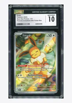 Pokemon CGC 10 GEM MINT Eevee Promo 2025 #173 SVP English - Image 1