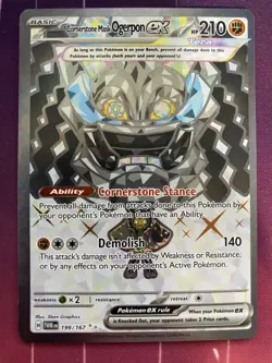 Pokemon: Cornerstone Mask Ogerpon ex 199/167 (Near Mint) Ships Fast and Safe! - Image 1