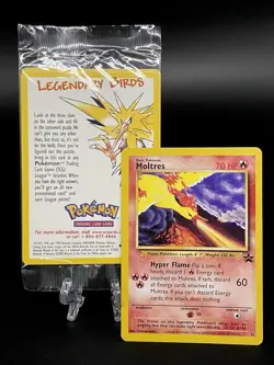 💎 MINT FACTORY SEALED 🔥 Black Star Promo Moltres 21 🔥 Vintage WoTC Pokemon - Image 1