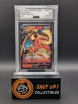 Charizard V 013/172 Holo Ultra Rare Pokemon S12a Vstar Universe Japanese AGS 10 - Image 1