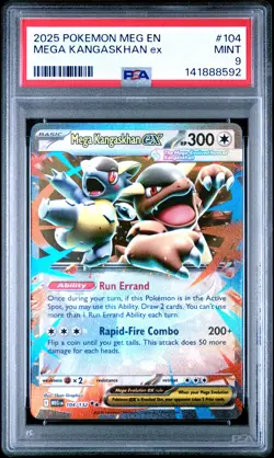 2025 POKEMON MEG EN-MEGA EVOLUTION #104 MEGA KANGASKHAN EX PSA 9 - Image 1