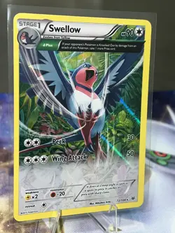 Swellow (72 Delta) 72/108 Pokemon XY Roaring Skies Holo Rare NM - Image 4