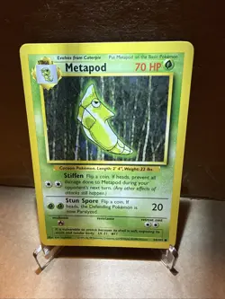 Pokemon TCG Metapod 054/102 Base Set Normal NM/LP+ - Image 1