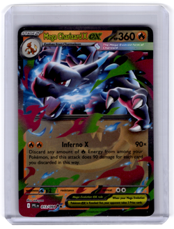 Pokemon TCG Mega Evolution Phantasmal Flames Mega Charizard X eX 013/094 Holo NM - Image 1
