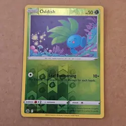 Pokemon Oddish (1/160) 001 Crown Zenith NM REVERSE HOLO Foil TCG CCG - Image 1