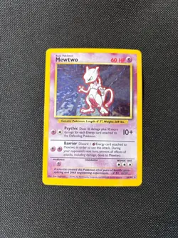 Pokemon TCG Mewtwo Base Set 10/102 Holo 1999-2000 Wizards Base Set Copyright... - Image 1