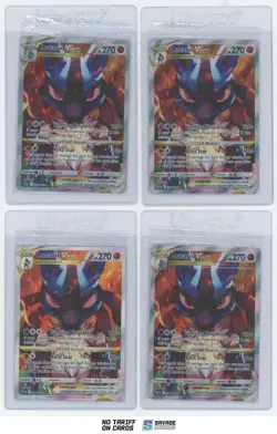2023 Pokemon Sword&Shield Crown Zenith ETB (x4) Lucario Vstar #SWSH291 - Image 1