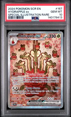 2024 POKEMON SCR EN-STELLAR CROWN SPECIAL ILLUSTRATION RARE HYDRAPPLE EX PSA 10 - Image 1