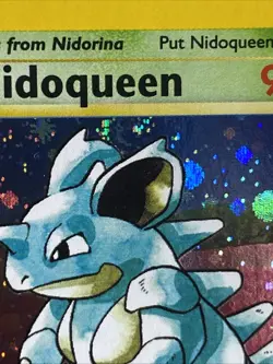 Pokemon TCG Nidoqueen Base Set 2 Holo Unlimited 12/130 NM Vintage WOTC Swirl - Image 3