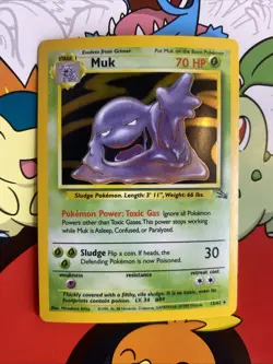 Pokemon TCG - Muk - 13/62 - Holo Unlimited - Fossil Unlimited [Near Mint] - Image 1