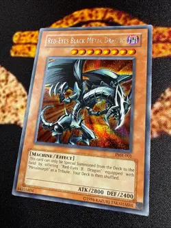 🔥YUGIOH • RED EYES BLACK METAL DRAGON • PRISMATIC SECRET RARE • FMR-001 • VLP🔥 - Image 3