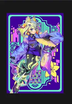 Mana Moon Amanda Lapalme Neon Maikos P.U.N.K Japanese Sized Sleeves YuGiOh 70 Ct - Image 1