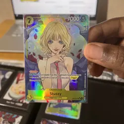 Stussy Alt Art OP13-110 SR Carrying on His Will ONE PIECE Card Game NM - Image 1