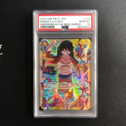One Piece Japanese Emperors in the New World OP09-119 SEC Monkey D. Luffy PSA 10 - Image 1