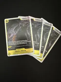 Gecko Moria OP14-104 SR PLAYSET (4) The Azure Seas Seven One Piece CCG ENG NM - Image 1