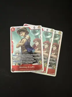 One Piece TCG English OP14-013 Monkey D Luffy SR Foil X3 - Image 1