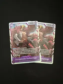 2x One Piece TCG English OP14-069 Donquixote Doflamingo SR Foil NM - Image 1