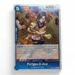 One Piece Portgas D Ace OP08-052 Rare Two Legends Near Mint Foil Card. - Image 1