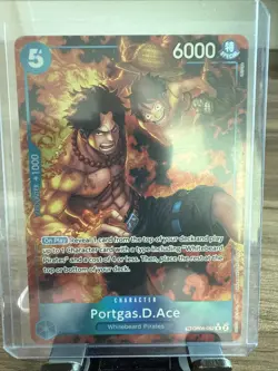 Portgas D Ace OP08-052 Parallel Two Legends ONE PIECE Card NM English - Image 1