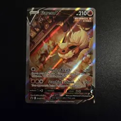 Pokemon Card - Flareon V SWSH179 Alt Full Art Holo Black Star Promo - M/NM - Image 1