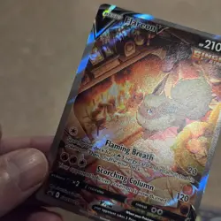 Pokemon Card - Flareon V SWSH179 Alt Full Art Holo Black Star Promo - M/NM - Image 2