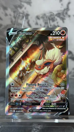 Pokemon Card - Flareon V SWSH179 Alt Full Art Holo Black Star Promo - M/NM - Image 1