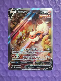 Flareon V SWSH179 - Alternate Art Black Star Promo - Pokemon Card - NM ENG - Image 1