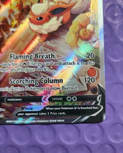 Flareon V SWSH179 - Alternate Art Black Star Promo - Pokemon Card - NM ENG - Image 3