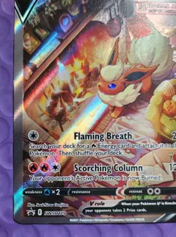 Flareon V SWSH179 - Alternate Art Black Star Promo - Pokemon Card - NM ENG - Image 4