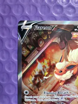 Flareon V SWSH179 - Alternate Art Black Star Promo - Pokemon Card - NM ENG - Image 5
